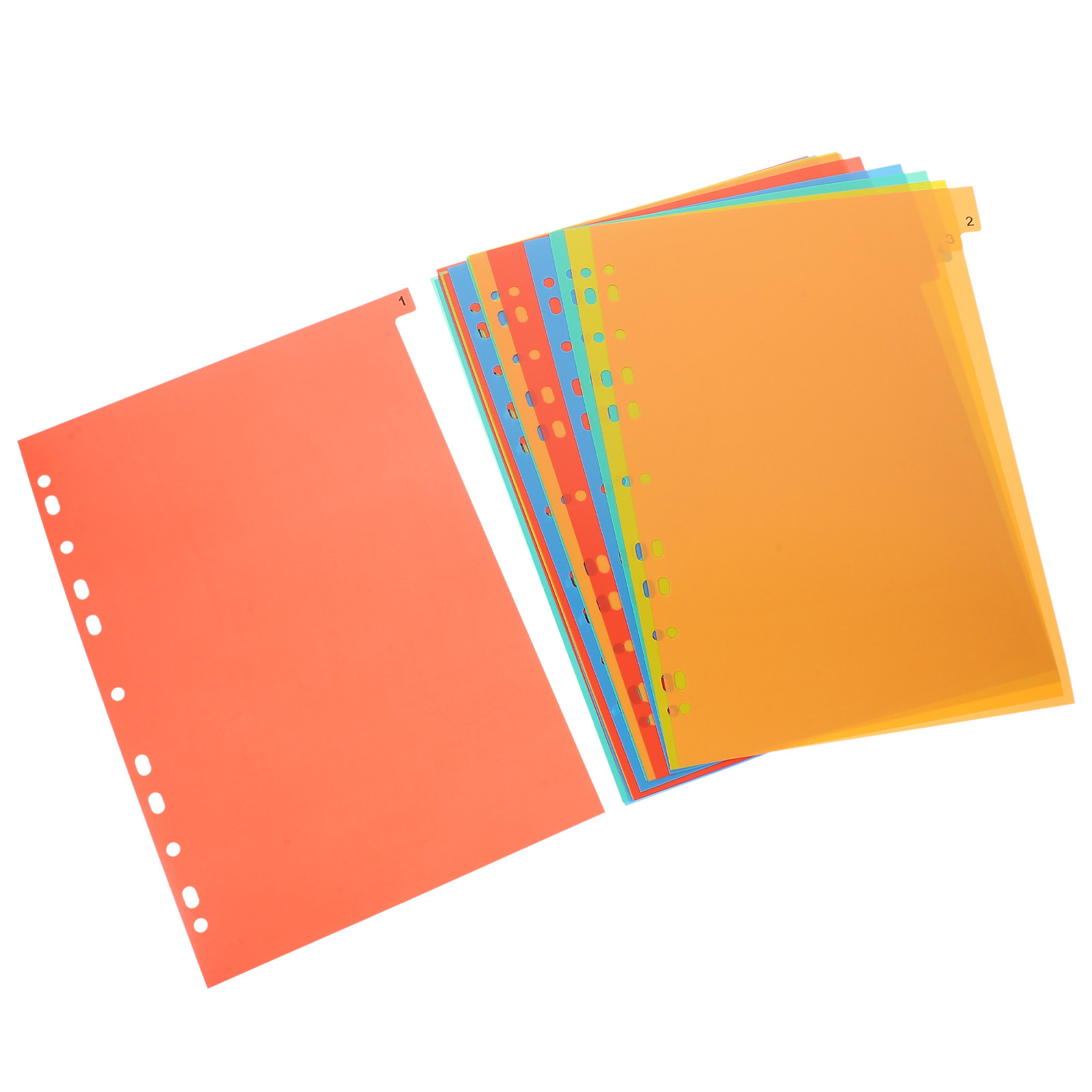 20 hojas de separadores de plá - Tab Divider A4 reseña y precio